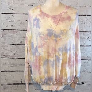 YOUNG FABULOUS & BROKE "Juliette" Tie Dye Sweatshirt-Small